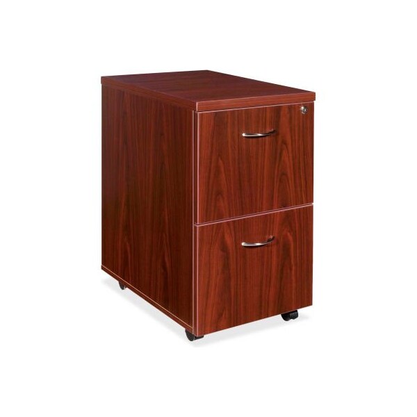 Sp Richards Lorell Mobile Pedestal - 16"W x 22"D x 28-1/4"H - Mahogany - Essentials Series LLR69397 - main